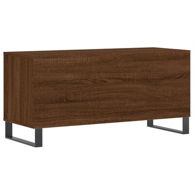 vidaXL Mueble discos madera contrachapada roble marrón 100x38x48 cm