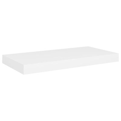 vidaXL Estante flotante de pared MDF blanco 50x23x3,8 cm