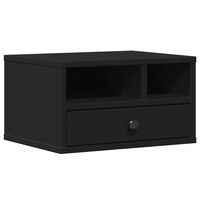 vidaXL Soporte de impresora madera ingeniería negro 40x32x22,5 cm