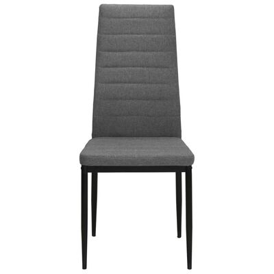 vidaXL Sillas de comedor giratorias 2 unidades tela gris claro