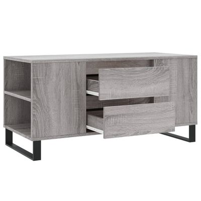 vidaXL Mesa de centro madera de ingeniería gris Sonoma 102x44,5x50 cm