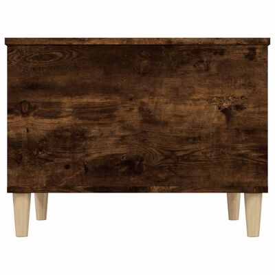 vidaXL Mesa de centro madera contrachapada roble ahumado 60x44,5x45 cm