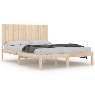 vidaXL Estructura de cama madera maciza 180x200 cm