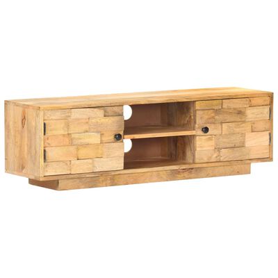 vidaXL Mueble para TV de madera maciza de mango 116x30x35 cm