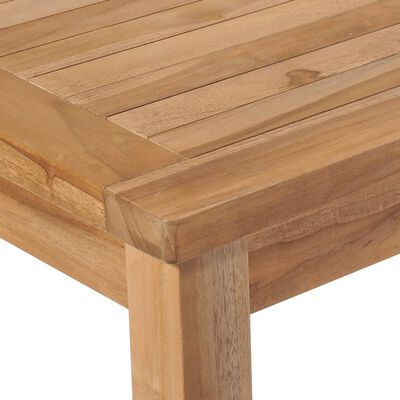 vidaXL Mesa de jardín de madera maciza de teca 150x90x77 cm