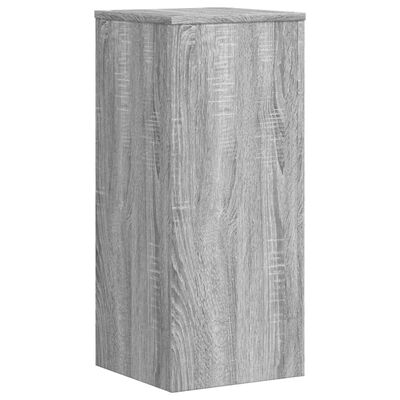 vidaXL Soportes de plantas 2 uds madera gris Sonoma 30x30x70 cm