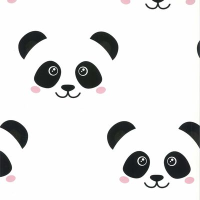 Noordwand Papel de pared Fabulous World Panda blanco