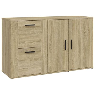 vidaXL Aparador madera contrachapada roble Sonoma 100x33x59,5 cm