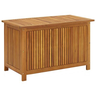 vidaXL Caja de almacenaje de jardín madera maciza acacia 90x50x58 cm