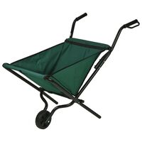 ProGarden Carretilla plegable verde y negro