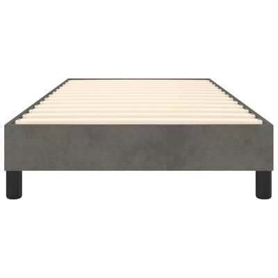 vidaXL Estructura de cama de terciopelo gris oscuro 80x200 cm