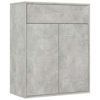 vidaXL Aparador de madera contrachapada gris hormigón 60x30x75 cm