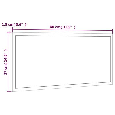 vidaXL Set de muebles baño 2 pzas madera contrachapada roble ahumado