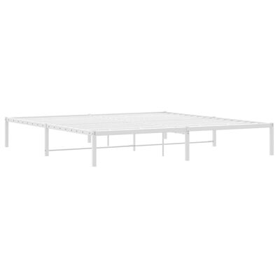 vidaXL Estructura de cama de metal blanca 200x200 cm