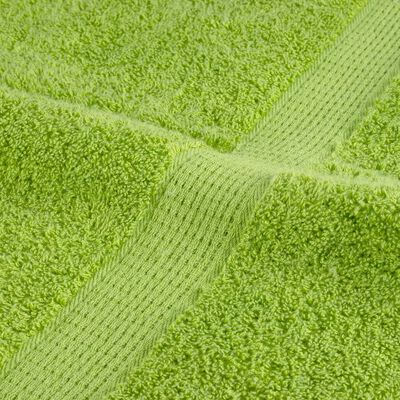 vidaXL Toallas de mano SOLUND 10 uds verde manzana 50x100 cm 600 gsm