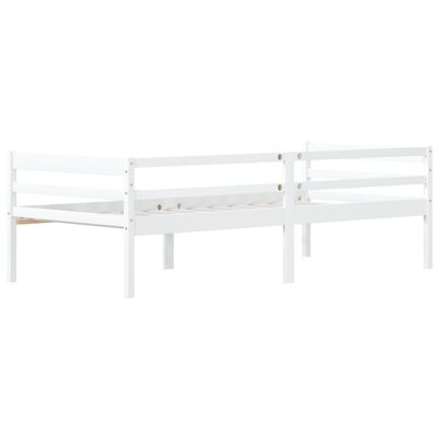 vidaXL Estructura de cama sin colchón madera de pino blanco 90x200 cm