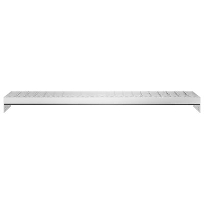 vidaXL Peldaño de rejilla acero galvanizado 90x24x7 cm