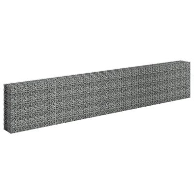 vidaXL Arriate de gaviones de acero galvanizado 450x30x90 cm