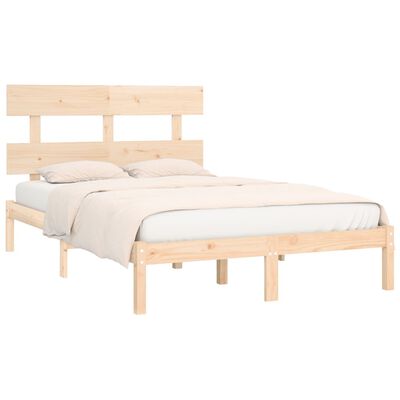 vidaXL Estructura de cama madera maciza 180x200 cm