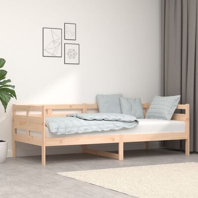 vidaXL Sofá cama madera maciza de pino 90x200 cm