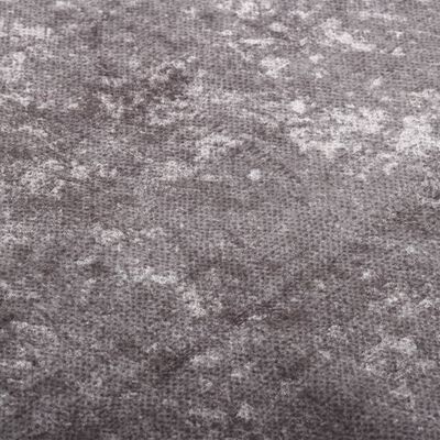 vidaXL Alfombra lavable antideslizante gris 80x300 cm