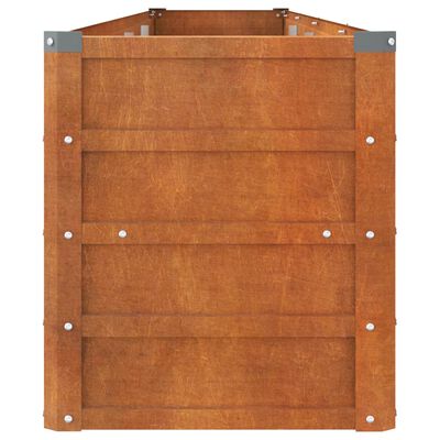 vidaXL Arriate oxidado de acero corten 320x40x45 cm