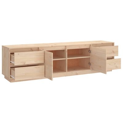 vidaXL Mueble de TV de madera maciza de pino 176x37x47,5 cm