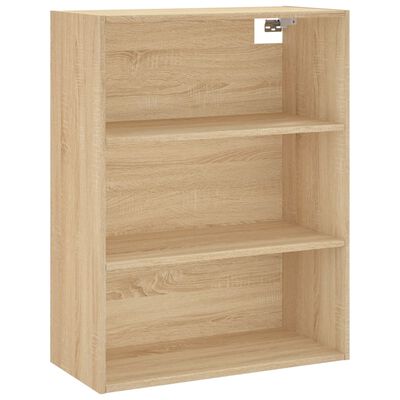 vidaXL Aparador alto madera contrachapada color roble 69,5x34x180 cm