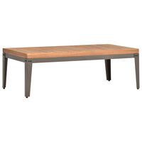 vidaXL Mesa de centro de jardín madera maciza de acacia 110x55x36 cm