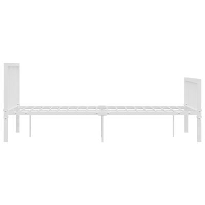 vidaXL Estructura de cama sin colchón metal blanco 140x200 cm