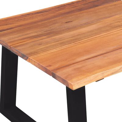 vidaXl Mesa de centro madera maciza de acacia 110x60x40 cm