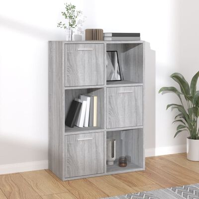 vidaXL Mueble de almacenaje gris Sonoma 60x29,5x90 cm