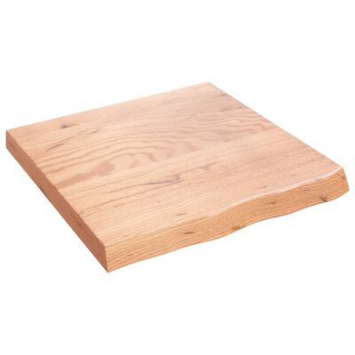 vidaXL Estante pared madera roble tratada marrón claro 60x60x(2-6) cm