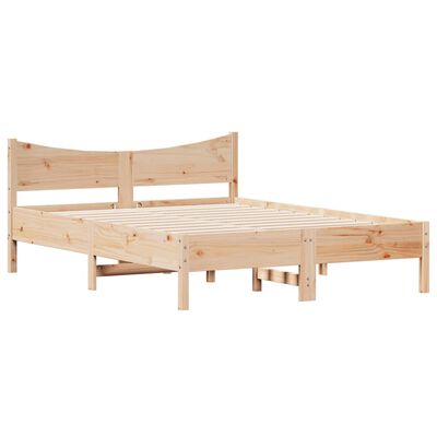 vidaXL Estructura de cama sin colchón madera de pino maciza 120x200 cm