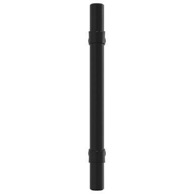 vidaXL Tiradores para armarios 10 uds acero inoxidable negro 96 mm