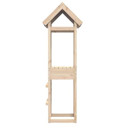 vidaXL Torre de juegos madera maciza de pino 52,5x46,5x195 cm