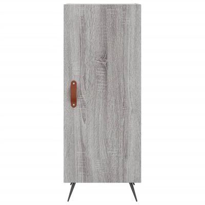 vidaXL Aparador alto madera contrachapada gris Sonoma 34,5x34x180 cm