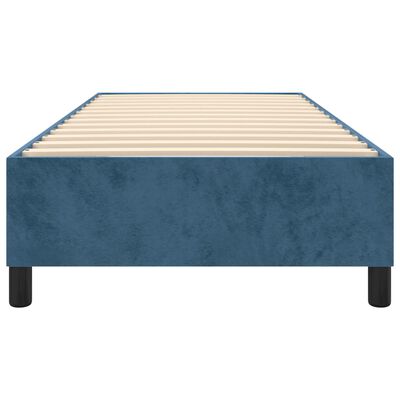 vidaXL Estructura de cama de terciopelo azul 90x190 cm