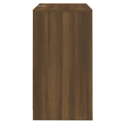 vidaXL Aparadores 2 uds madera de ingeniería marrón roble 70x41x75 cm