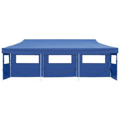 vidaXL Carpa plegable Pop-up con 5 paredes laterales 3x9 m azul