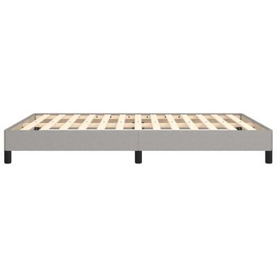 vidaXL Cama sin colchón tela gris claro 140x190 cm