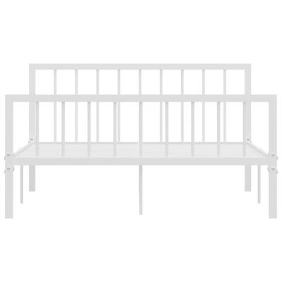 vidaXL Estructura de cama sin colchón metal blanco 140x200 cm