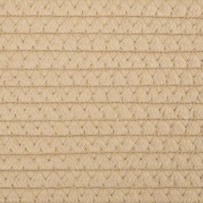 vidaXL Cesta de almacenaje algodón beige y blanco Ø40x35 cm