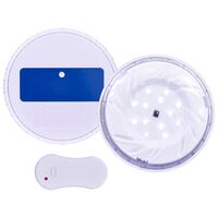 vidaXL Lámpara LED sumergible flotante piscina mando distancia blanco