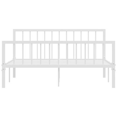 vidaXL Estructura de cama sin colchón metal blanco 160x200 cm