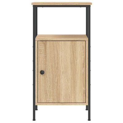 vidaXL Mesita de noche madera de ingeniería roble Sonoma 41x31x80 cm