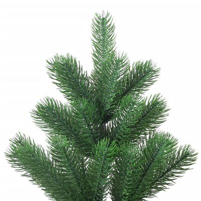 vidaXL Árbol de Navidad abeto Nordmann con LEDs y bolas verde 150 cm