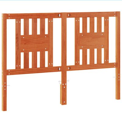 vidaXL Cabecero de cama madera maciza de pino marrón cera 140 cm