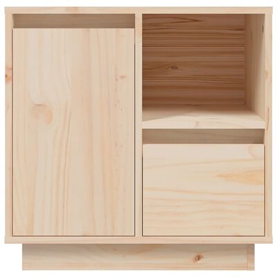 vidaXL Mesita de noche madera maciza de pino 50x34x50 cm