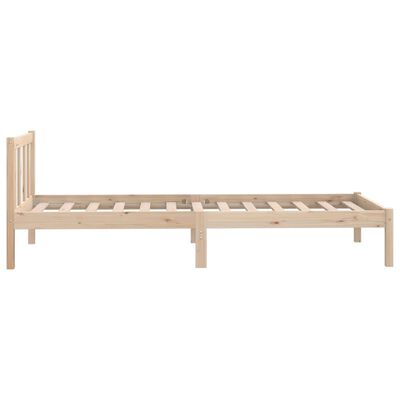 vidaXL Estructura de cama madera maciza de pino 75x190 cm